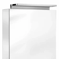 Specchio Contenitore Moderno con Ripiani in Cristallo e Luce LED - Bramo