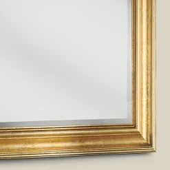 Specchio Cornice Foglia Oro Rettangolare Classico Made in Italy - Milli