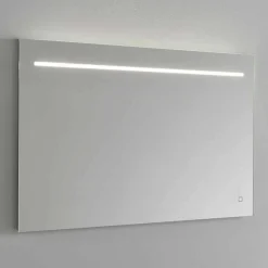 Specchio da Muro Moderno con Luce LED e Telaio in Acciaio Made in Italy - Yutta