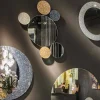 Specchio da muro rotondo di design modeno fatto in Italia ADDO