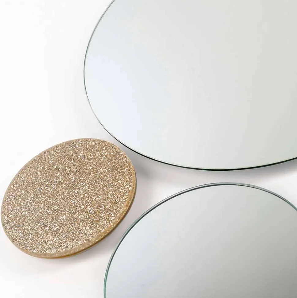 Specchio da muro rotondo di design modeno fatto in Italia ADDO