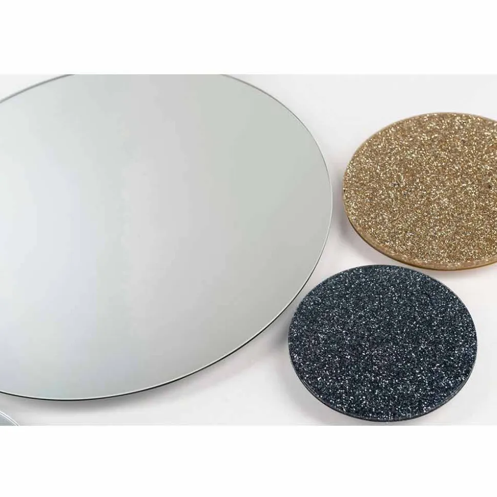 Specchio da muro rotondo di design modeno fatto in Italia ADDO