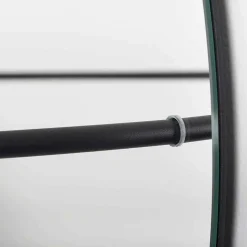 Specchio da Parete con Appendiabiti in Acciaio Moderno Made in Italy - Chioccia