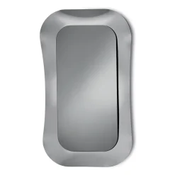 Specchio da Parete con Cornice in Vetro Fuso Mosso Made in Italy - Adorata