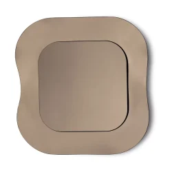 Specchio da Parete con Cornice in Vetro Fuso Mosso Made in Italy - Adorata