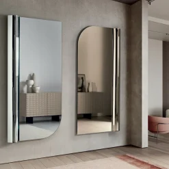 Specchio da Parete con Onda a Lato Made in Italy - Beniamina