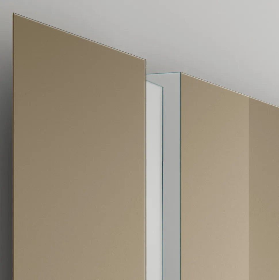 Specchio da Parete con Taglio Laterale a V Made in Italy - Spirit