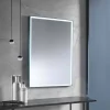 Specchio da Parete con Telaio in Alluminio e Luce LED Made in Italy - Chik
