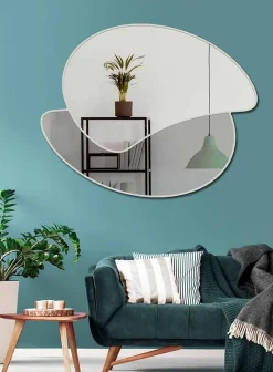 Specchio da Parete di Design Grande con Struttura Colorata Moderno - Mantra