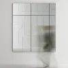 Specchio da Parete Modulare con Struttura in Legno Made in Italy - Saetta