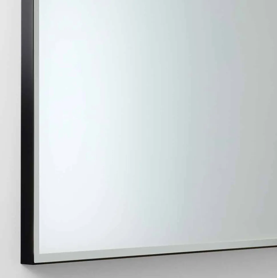 Specchio da Parete Quadrato con LED in Vetro Satinato Made in Italy - Mirro