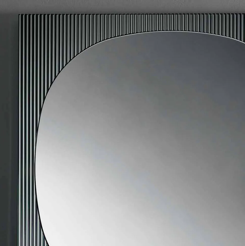 Specchio da Parete Quadrato Moderno Color Fumè Made in Italy – Bandolero