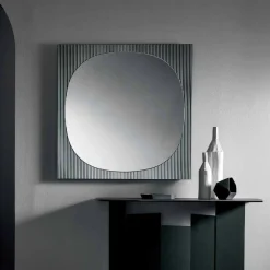 Specchio da Parete Quadrato Moderno Color Fumè Made in Italy – Bandolero