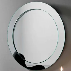 Specchio da Parete Rotondo con Cornice Inclinata Made in Italy – Salamina
