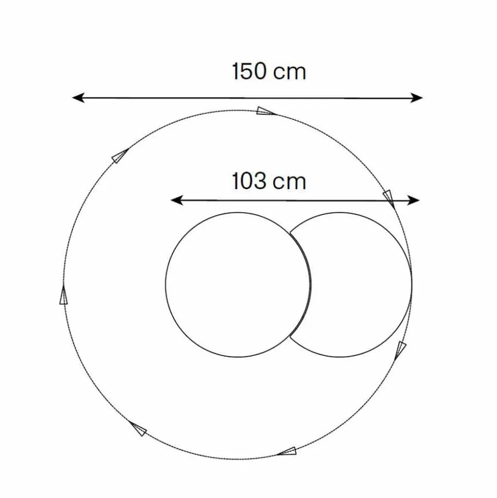 Specchio da Parete Rotondo con Satellite che Ruota a 360° Made in Italy – Shaki