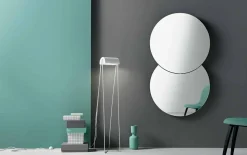 Specchio da Parete Rotondo con Satellite che Ruota a 360° Made in Italy – Shaki