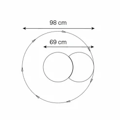 Specchio da Parete Rotondo con Satellite che Ruota a 360° Made in Italy – Shaki