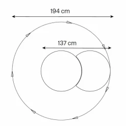 Specchio da Parete Rotondo con Satellite che Ruota a 360° Made in Italy – Shaki