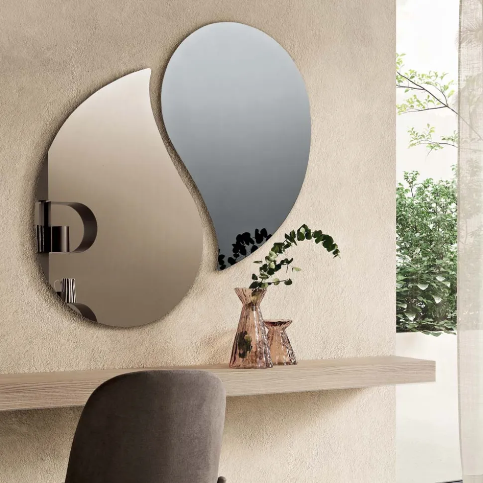 Specchio da Parete Sagomato a Forma di Goccia Made in Italy - Aurelia