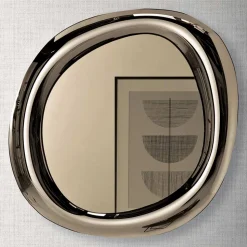 Specchio da Parete Sagomato con Cornice Curva Made in Italy - Babila