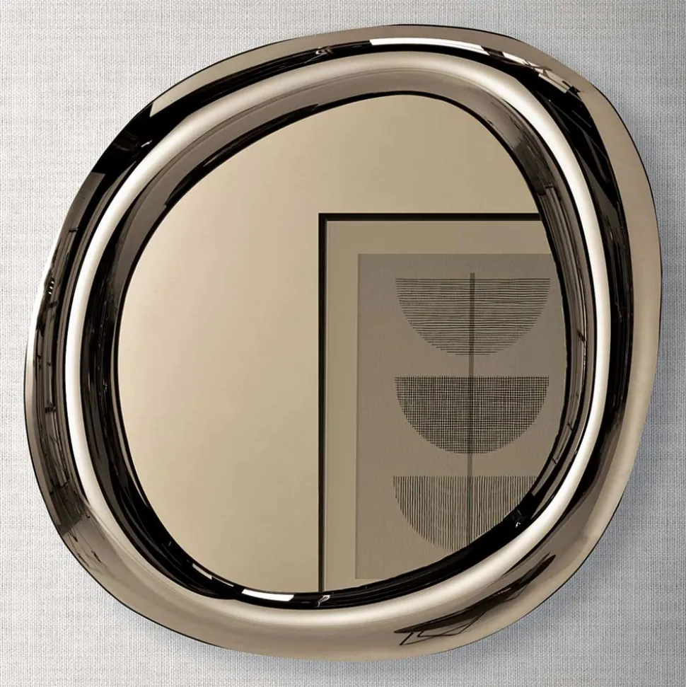 Specchio da Parete Sagomato con Cornice Curva Made in Italy - Babila