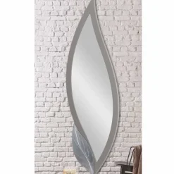 Specchio da parete sagomato moderno laccato tortora made Italy Sagama