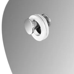 Specchio da Parete Tondo con Anello in Teak Colorato Made in Italy - Odile