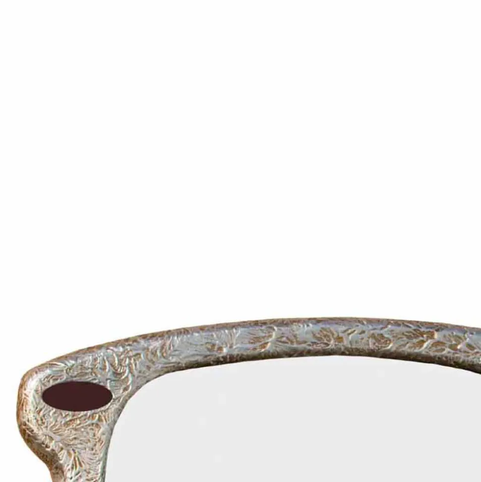 Specchio d'arredo da parete a forma di occhiale decorato a mano Glass