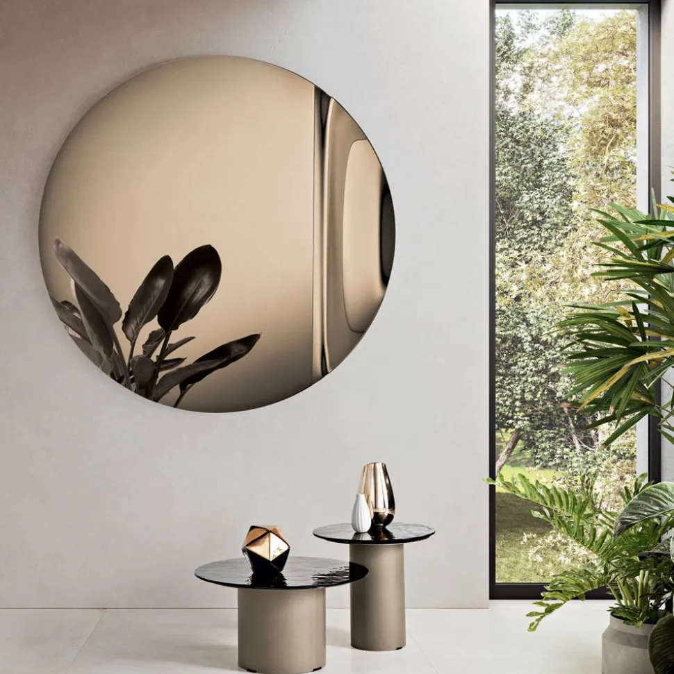Specchio in Vetro Fuso con Onda Made in Italy - Candida