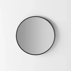 Specchio Parete Retroilluminato con Cornice Nera Made in Italy - Riflessi