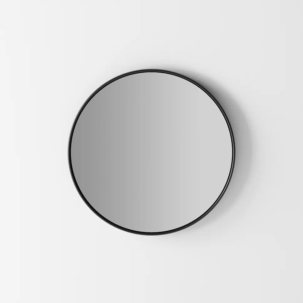 Specchio Parete Retroilluminato con Cornice Nera Made in Italy - Riflessi