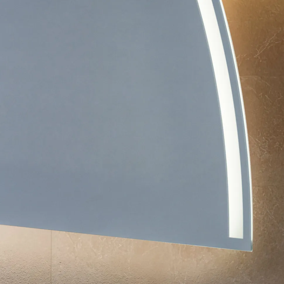 Specchio Retroilluminato con Stripe Led a Luce Continua - Excelsior