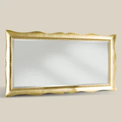 Specchio Rettangolare con Cornice Sagomata Classica Made in Italy - Lara
