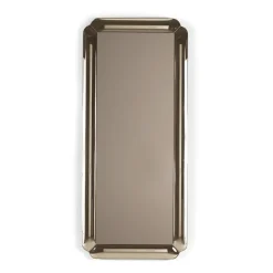 Specchio Rettangolare con Cornice in Cristallo Fuso Made in Italy - Belinda