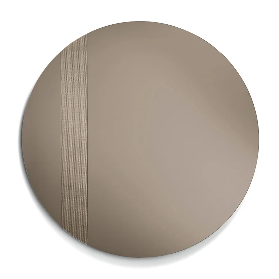 Specchio Rotondo con Inserto a Rete Made in Italy - Brigitta
