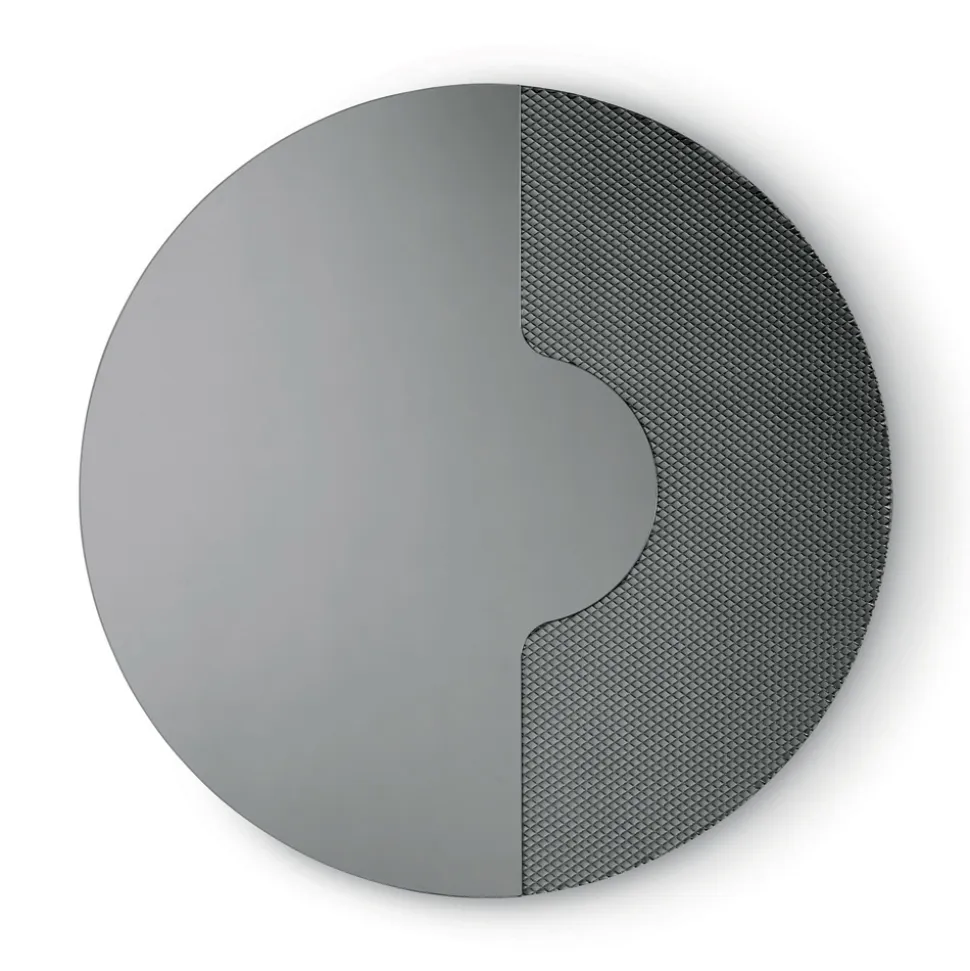 Specchio Rotondo da Parete con Inserto a Rete Made in Italy - Annabella