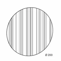 Specchio Rotondo da Parete Diametro 200 cm di Design Made in Italy – Coriandolo