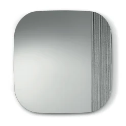 Specchio Sagomato con Inserto Rigato Made in Italy - Alessia