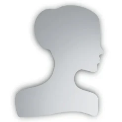 Specchio Sagomato con Volto di Donna Realizzato in Italia - Brunilde