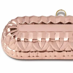 Stampo per Dolci Plumcake Ovale in Rame Stagnato a Mano 30x11 - Gianclaudio