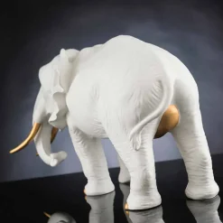 Statua a Forma di Elefante in Ceramica Lavorata a Mano Made in Italy - Fante