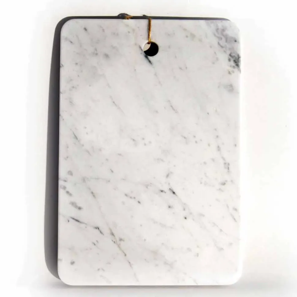 Tagliere in Marmo Bianco di Carrarra di Design Made in Italy - Masha