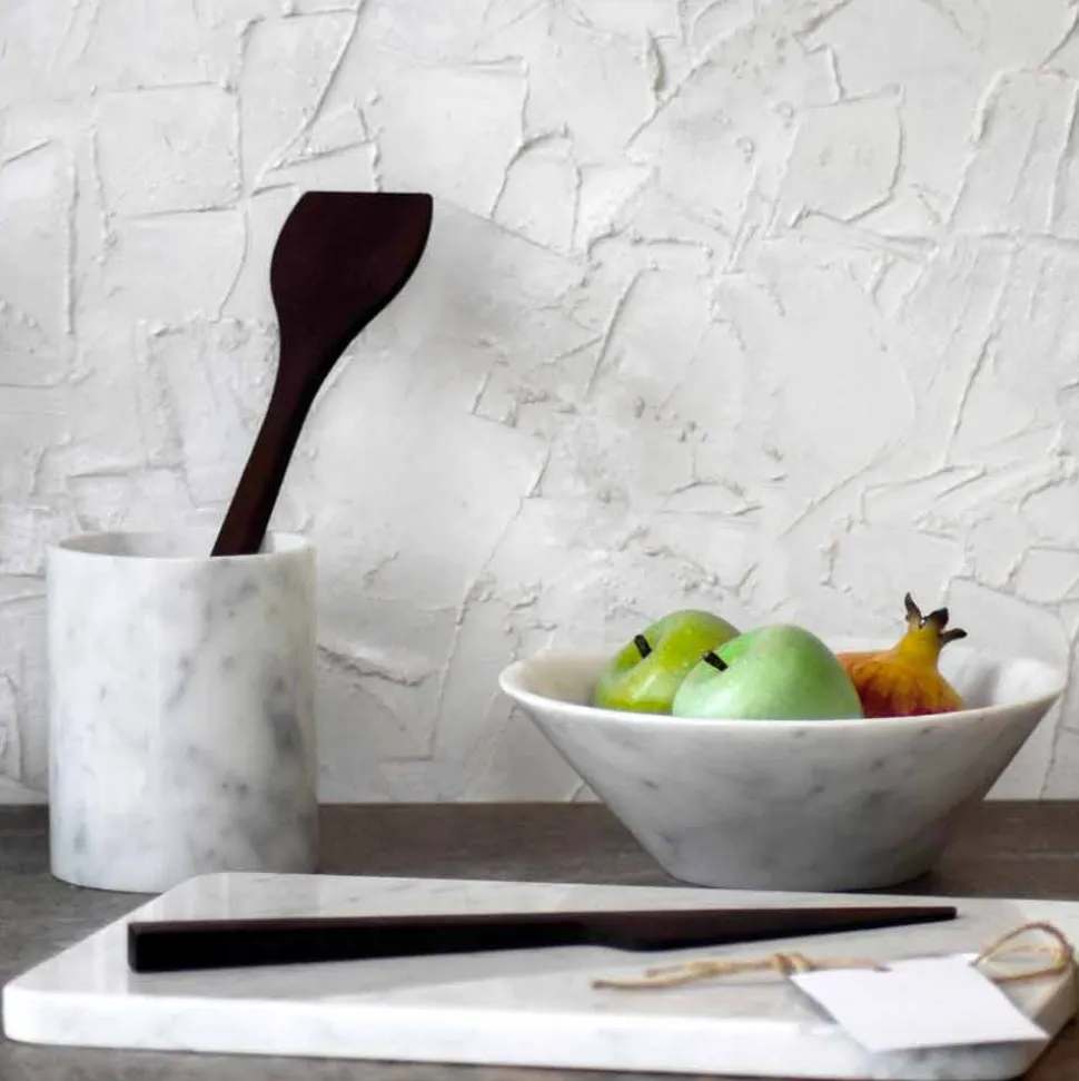 Tagliere in Marmo Bianco di Carrarra di Design Made in Italy - Masha