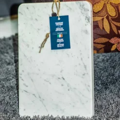 Tagliere in Marmo Bianco di Carrarra di Design Made in Italy - Masha