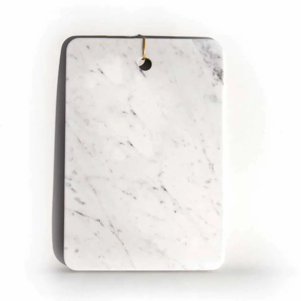 Tagliere in Marmo Bianco di Carrarra di Design Made in Italy - Masha