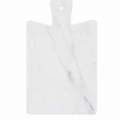 Tagliere Moderno in Marmo Bianco di Carrara Made in Italy - Biblon