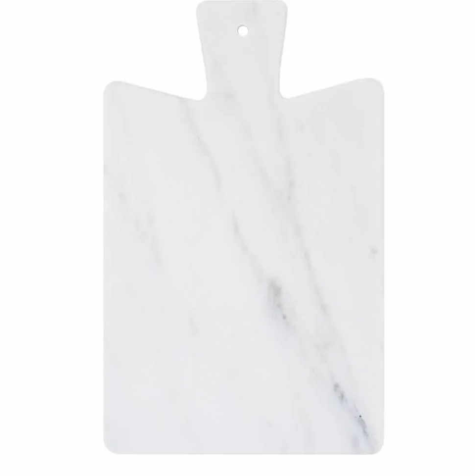 Tagliere Moderno in Marmo Bianco di Carrara Made in Italy - Biblon