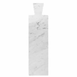Tagliere Moderno in Marmo Bianco di Carrara Made in Italy - Biblon