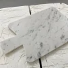 Tagliere Rettangolare in Marmo Bianco di Carrara Made in Italy - Ukai