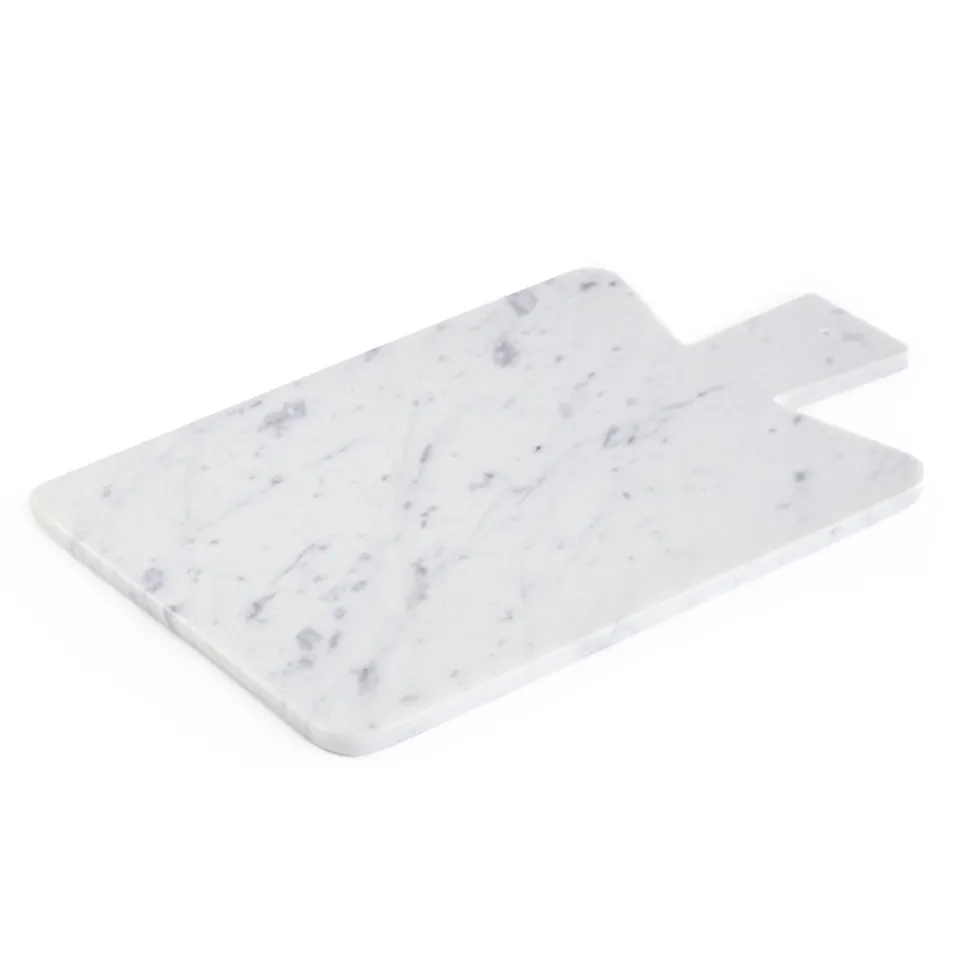 Tagliere Rettangolare in Marmo Bianco di Carrara Made in Italy - Ukai